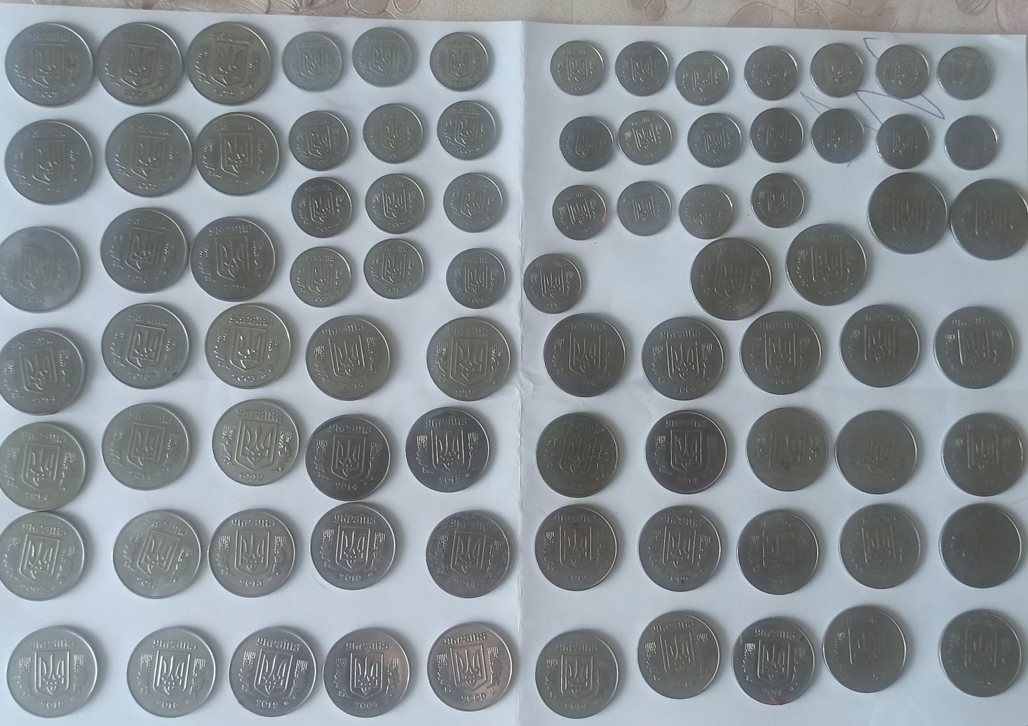Монеты 1-2-5 Украина