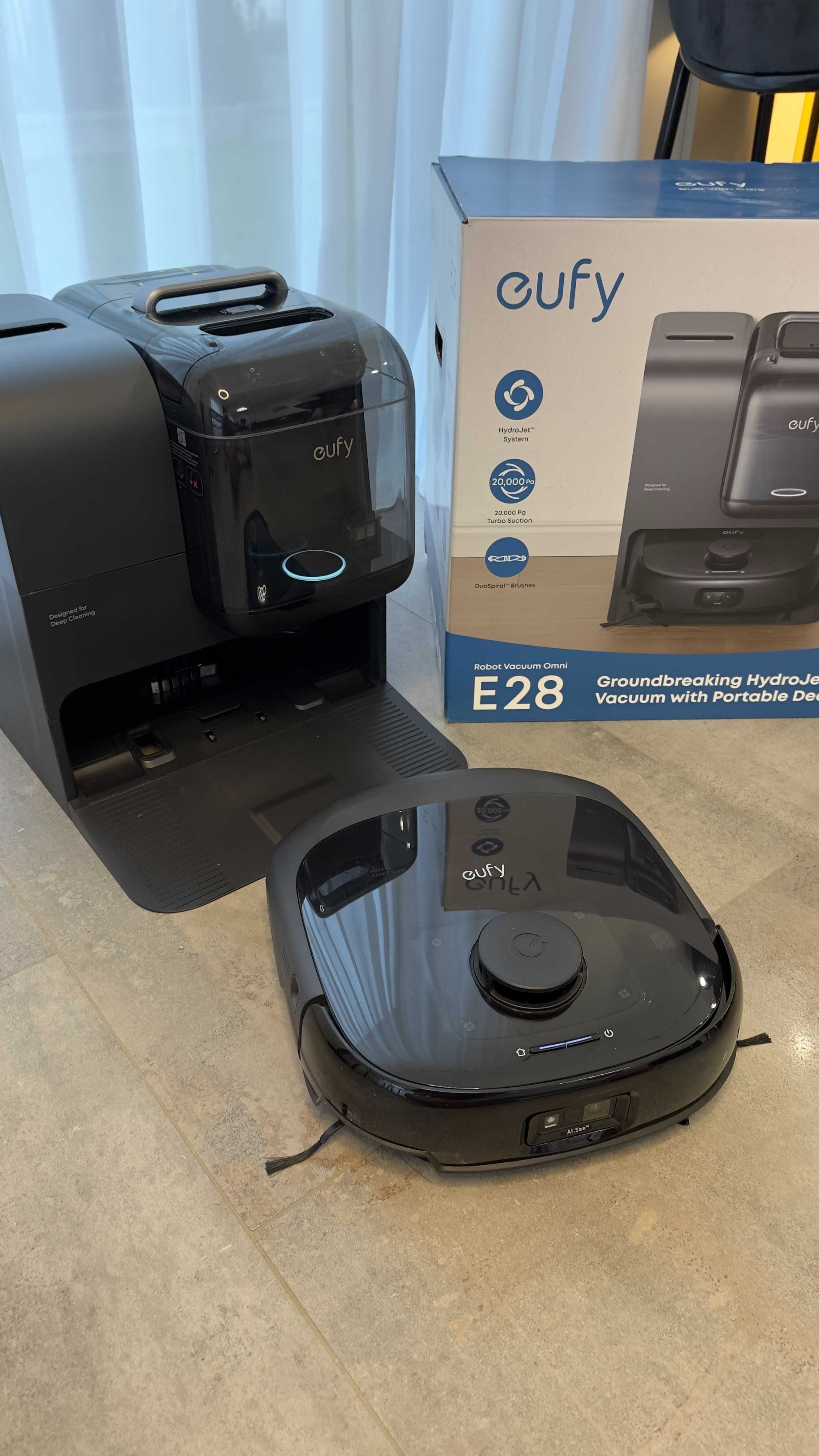 eufy Omni E28 - Robot sprzatajacy z mopem i odkurzaczem piorącym.