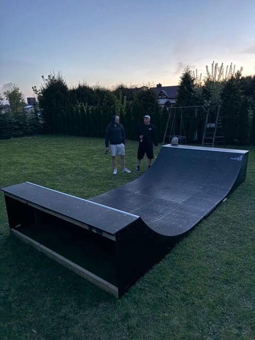 Minirampa H80 x 240 cm x 520 cm domowy skatepark