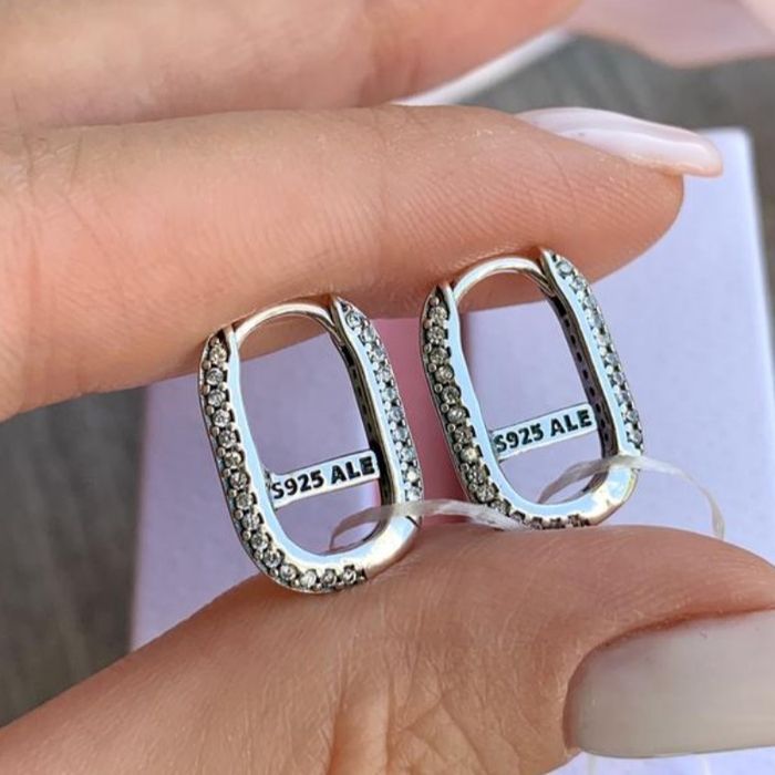 Сережки пандора оригінал Pandora нові срібні прикраси