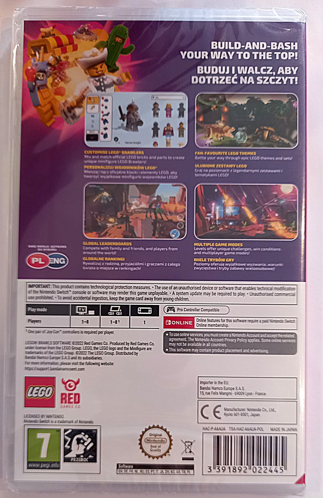 Gra Lego Brawls PL Nintendo Switch /Nowa w folii! Sklep Chorzów