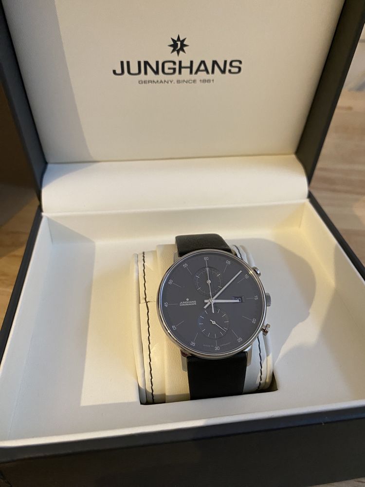 Zegarek Junghans Form C Chronoscope (bauhaus, max bill)