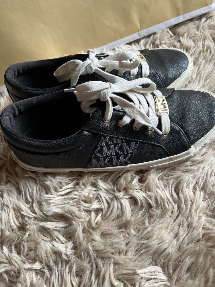 Michael Kors tenisówki trampki sneakersy r 37 czarne rubber sole złote