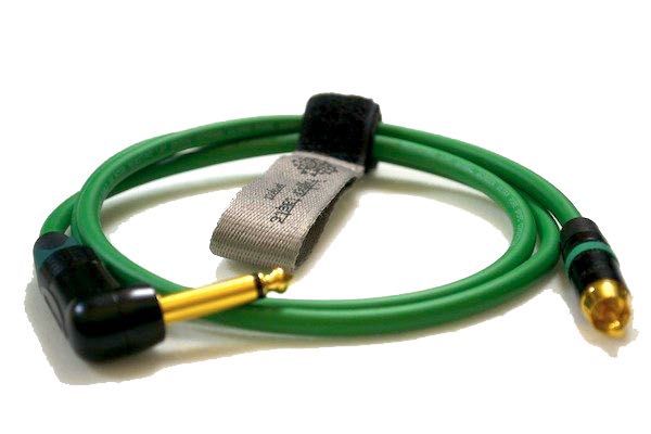 Kabel Interkonekt 1/4 6,35mm Kątowy Mono Jack do RCA/Phono Van Damme