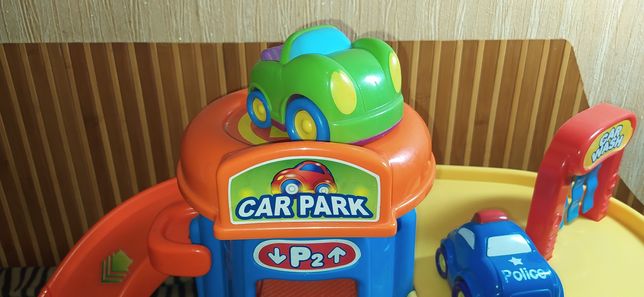 Паркинг музыкальный Развивающие игрушки для детей. 3 машинки в наборе