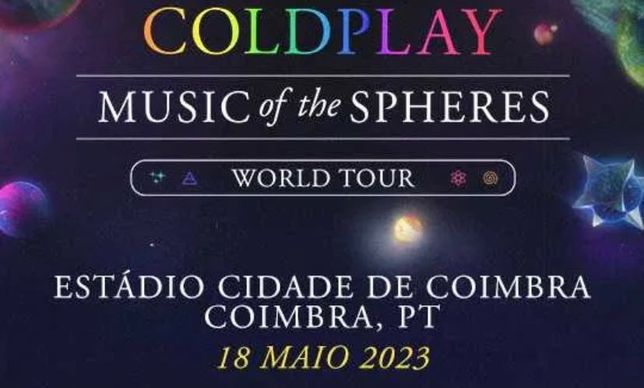 Troco bilhetes Coldplay dia 18