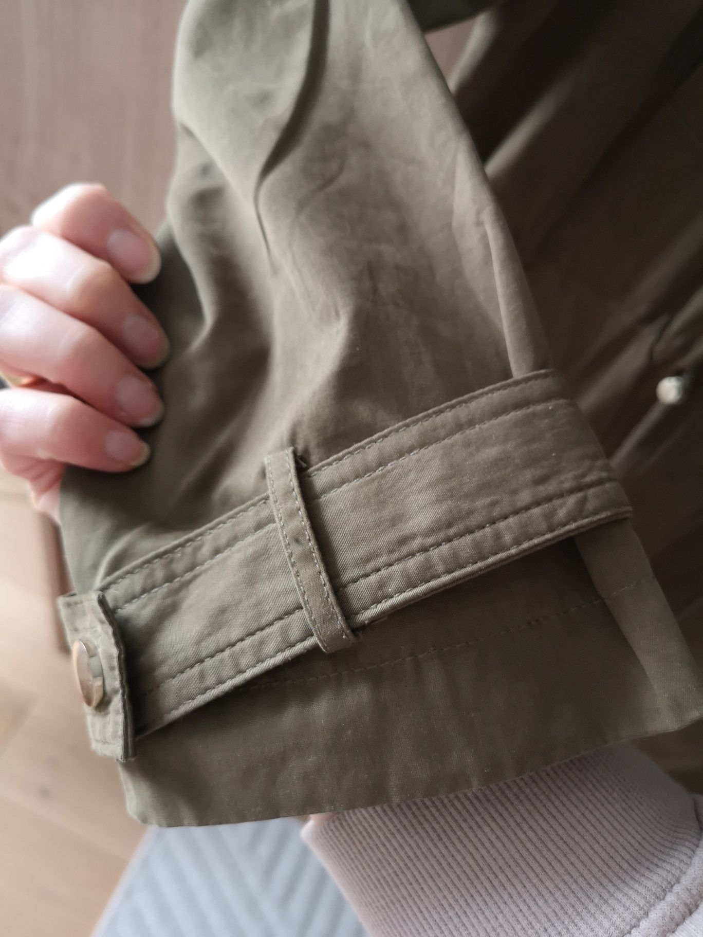 Parka khaki zielona wiosenna wiosna kurtka Reserved 38 M