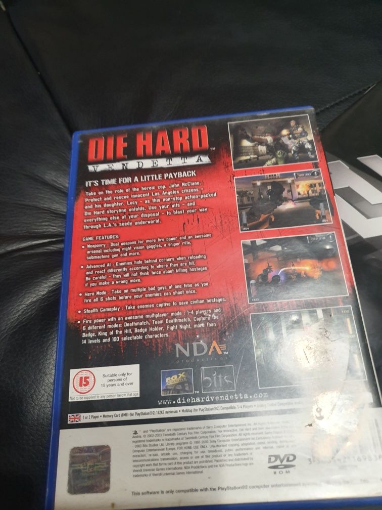 Gra gry ps2 playstation 2 Die Hard Vendetta ENG unikat od kolekcjonera