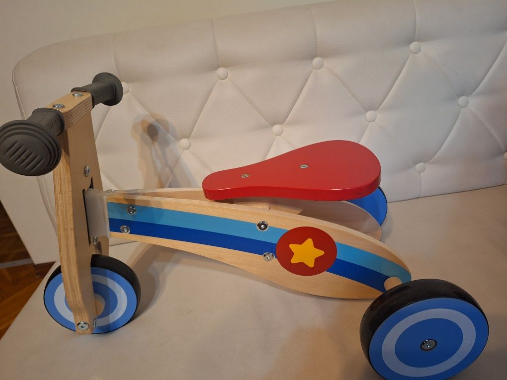 Drewniany rowerek biegowy Kinderkraft,
