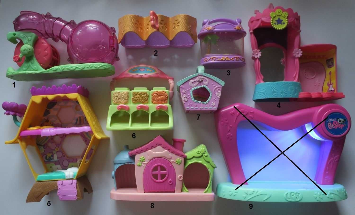 Domek Littlest Pet Shop LPS Hasbro buda podajnik scena zjeżdżalnia