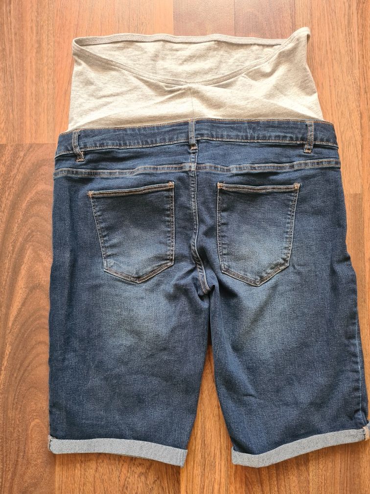 Spodenki ciążowe, jeansowe, rozmiar 42. Nowe bez metki