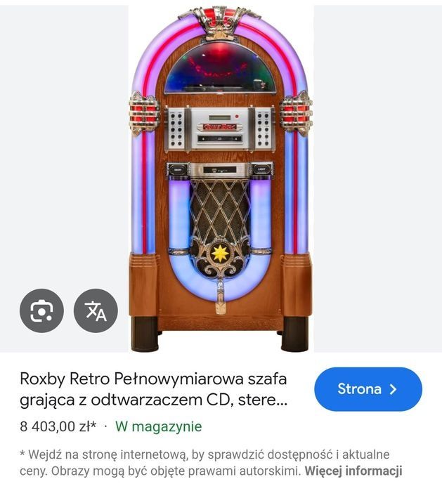 Szafa grajaca radio cd wieża amplituner retro wzmacniacz aux boombox