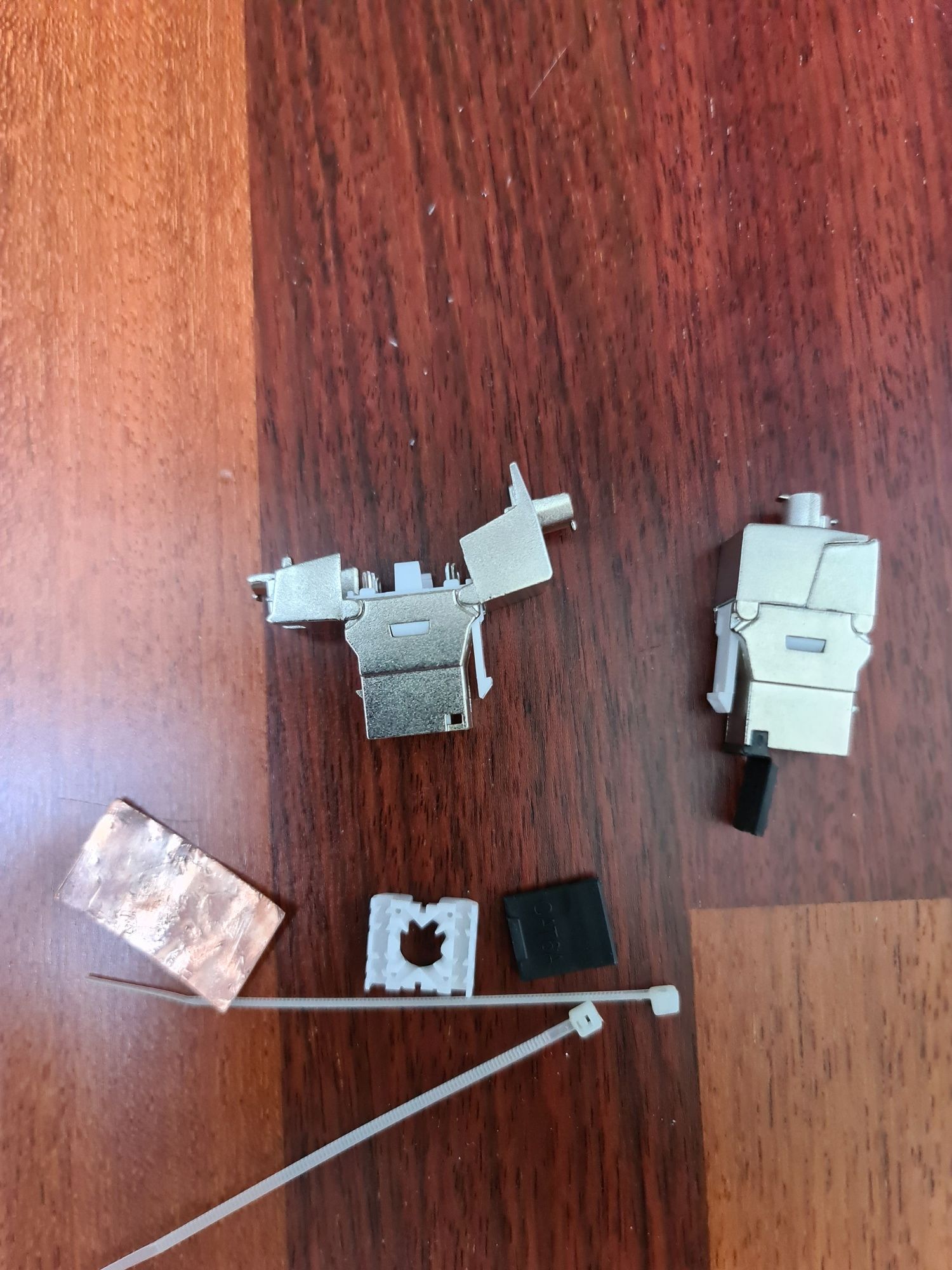 Moduł keystone RJ45 kat 6A gniazdko kabla internetowego