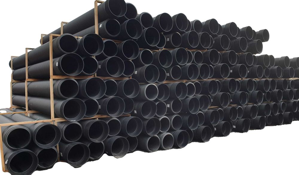 Rura Kanalizacyjna Pcv Rury Korugowane fi 1000 KARBOWANE PP MOSTKOWE