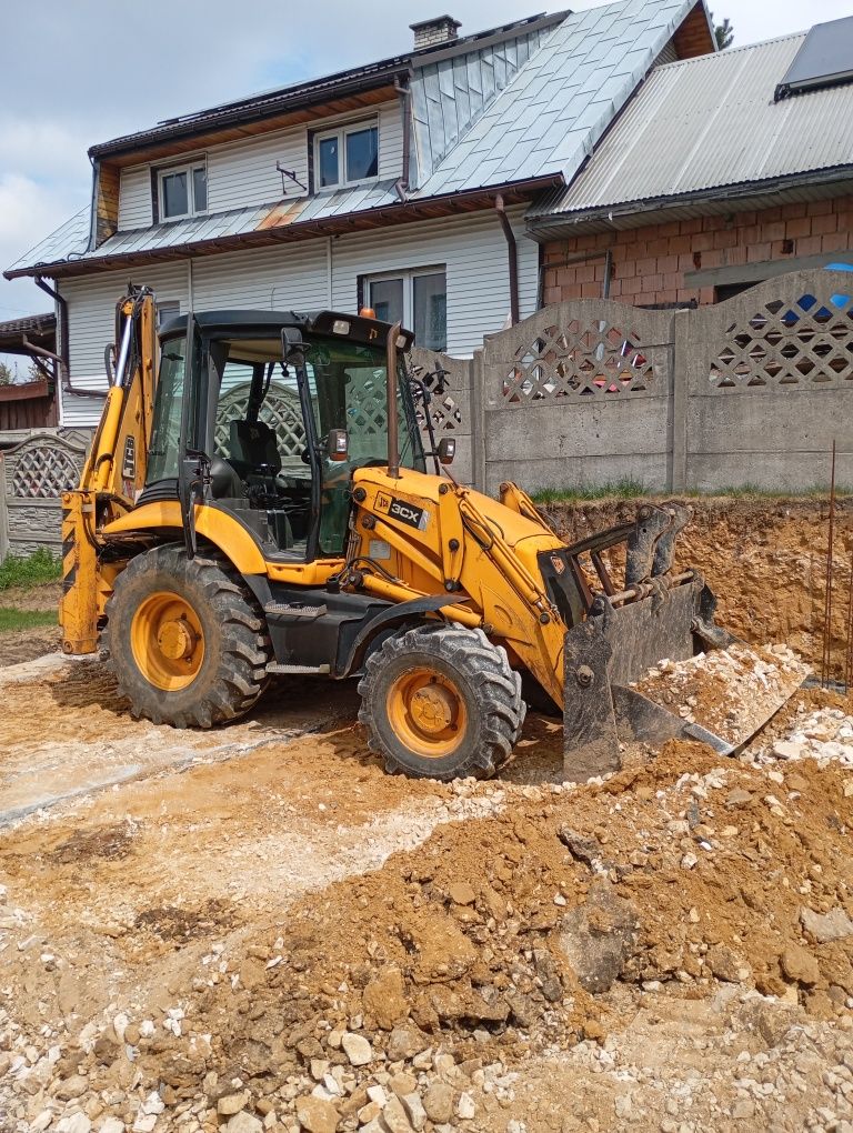 Jcb 3cx contractor umowa koparko ładowarka cat 428c