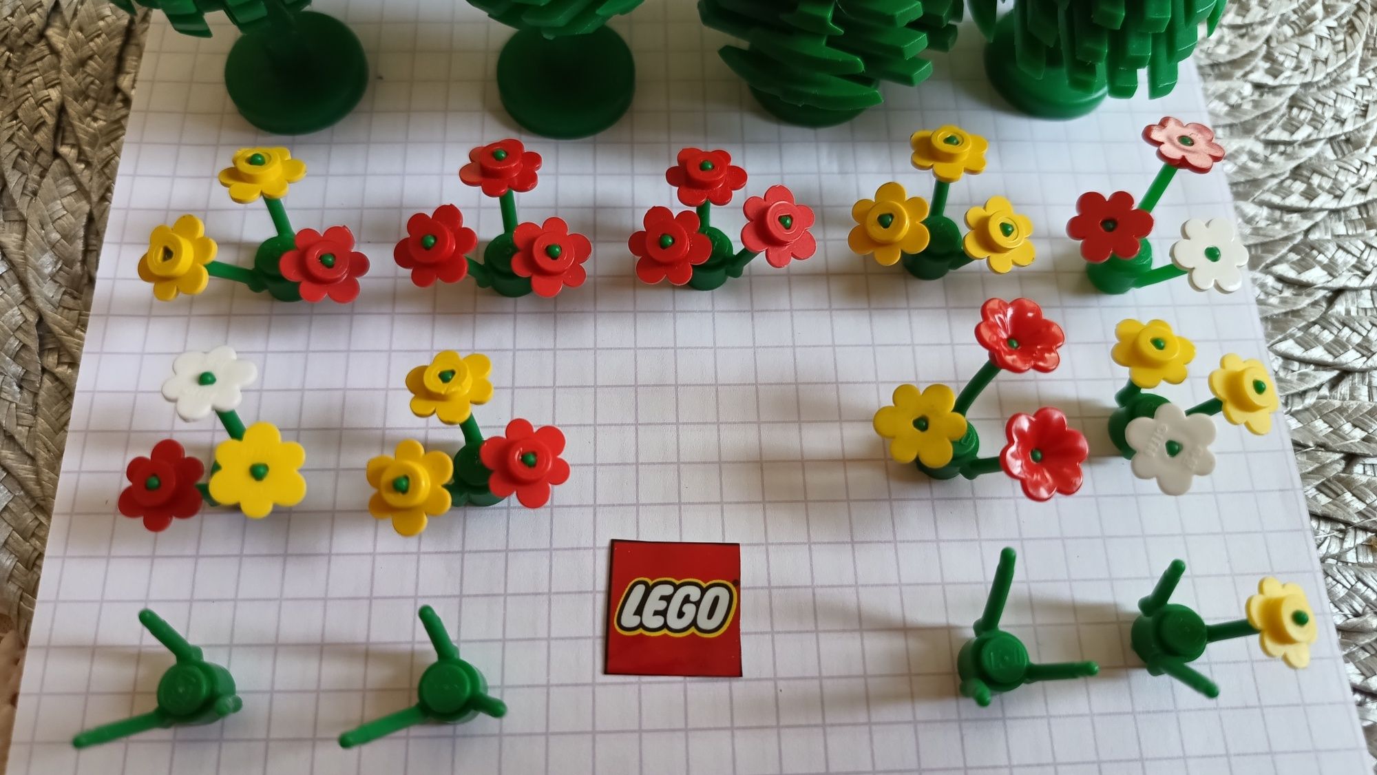 LEGO drzewa choinki kwiaty duża ilość makieta system  legoland kg