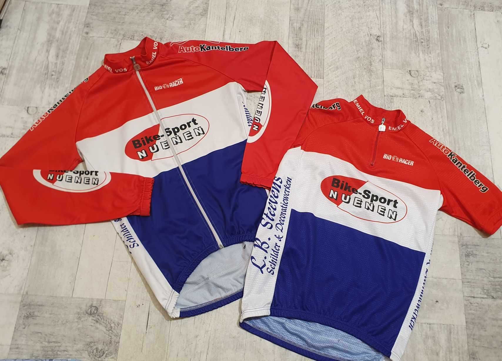 Zestaw komplet koszulka i bluza rower kolarska Racer M termoaktywne