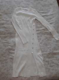Vestido branco de malha L NOVO