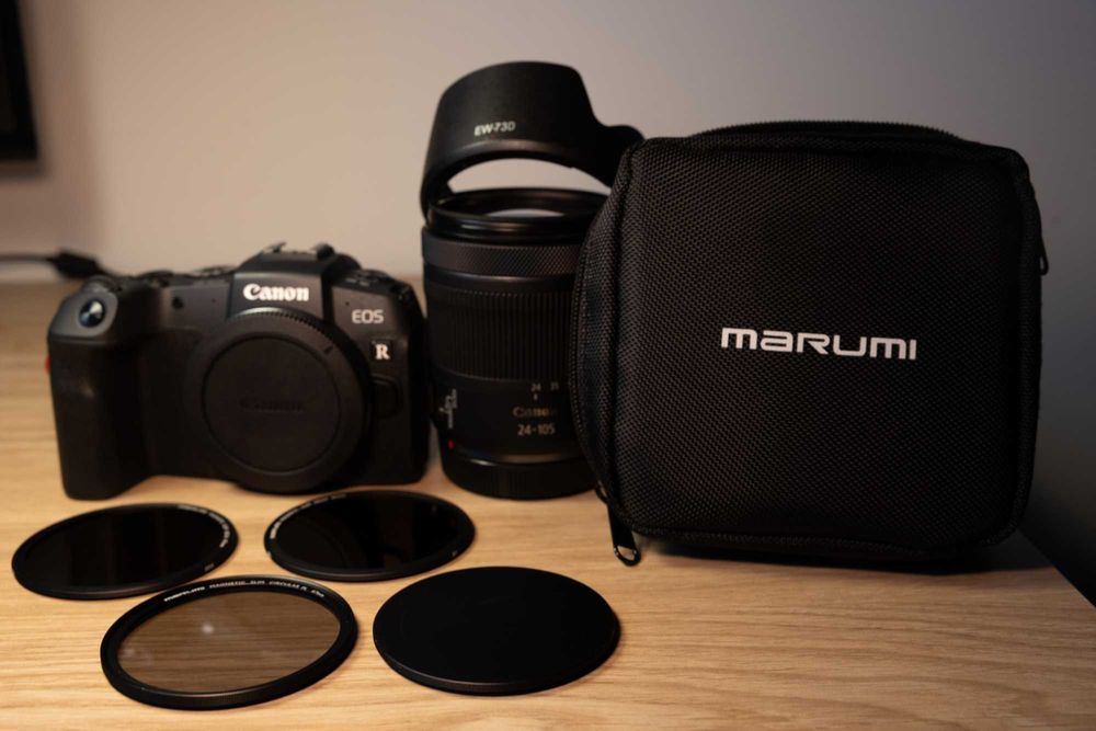 Canon RP+Obiektyw 24–105+ładowarka,bateria i magnetyczne filtry Marumi