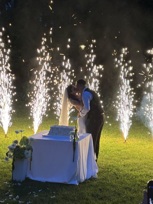 Fotobudka360, iskry, miny, ciężki dym, pierwszy taniec, księga gości