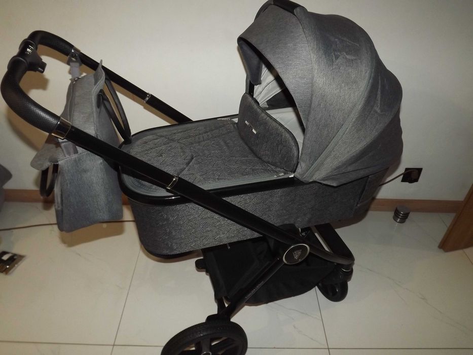 Venicci upline szary 3w1 Tapicerki ,stelaz bardzo ladny Fotelik Cybex