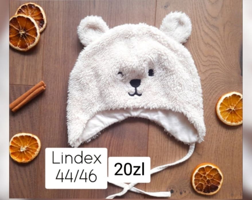 Czapeczka lindex miś 44/46