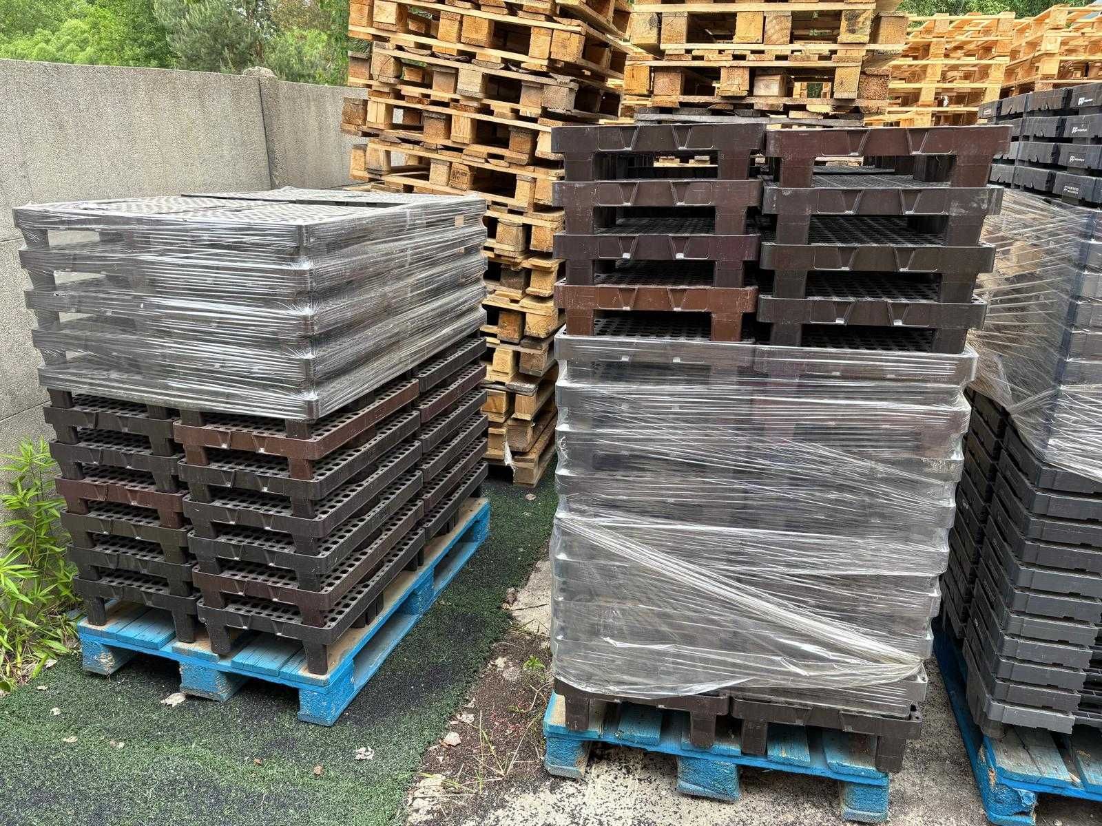 Palety 60x40 plastikowe, stan bardzo dobry!