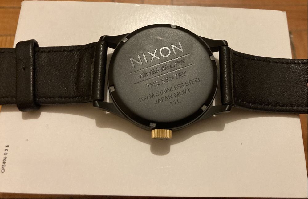 Nixon relógio The Sentry Leather