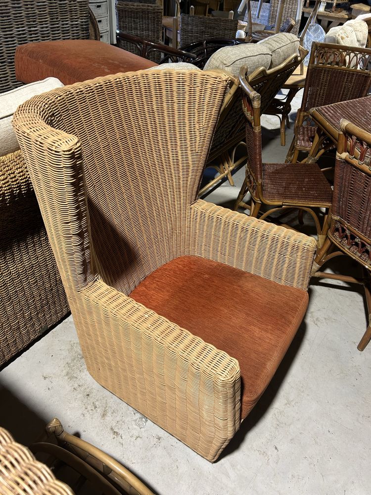 Fotele gruby nowoczesny rattan riviera maison