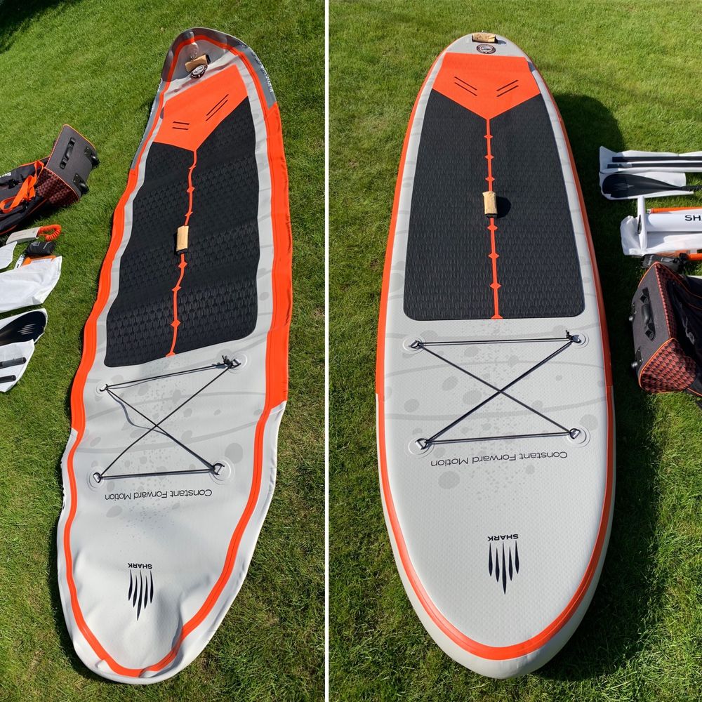 NOWA 2024r deska SUP 10'6 wiosło CARBON SHARK 25PS gwarancja 3 LATA