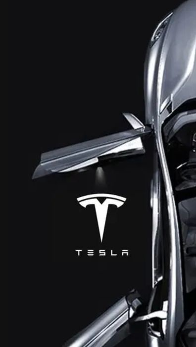 Підсвітка дверей Teslа , проекція логтипу - біла, синя Y 3 X S