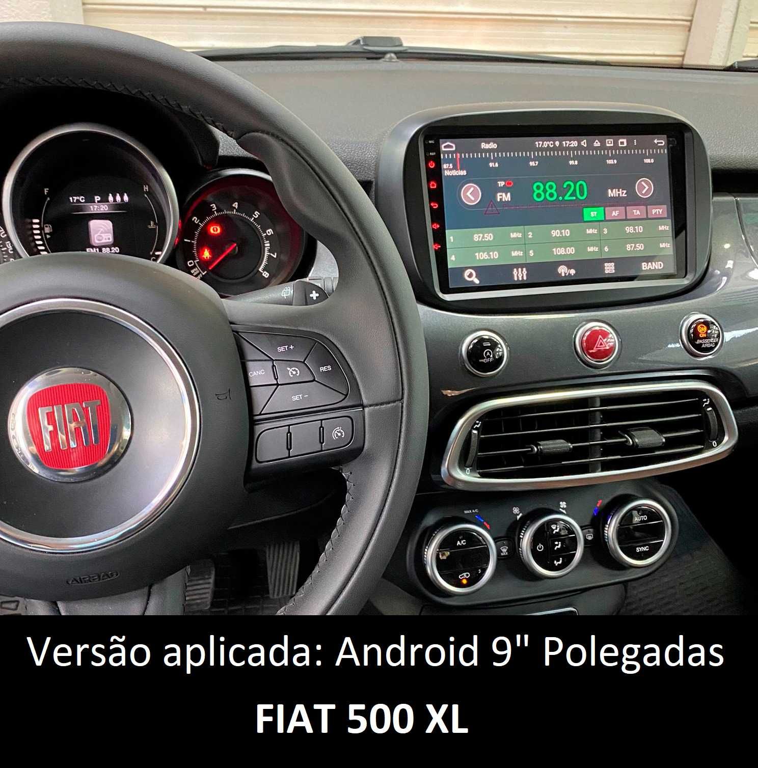 (NOVO) Rádio 2DIN • FIAT • ABARTH • 500 • 500L • 500X • Android GPS