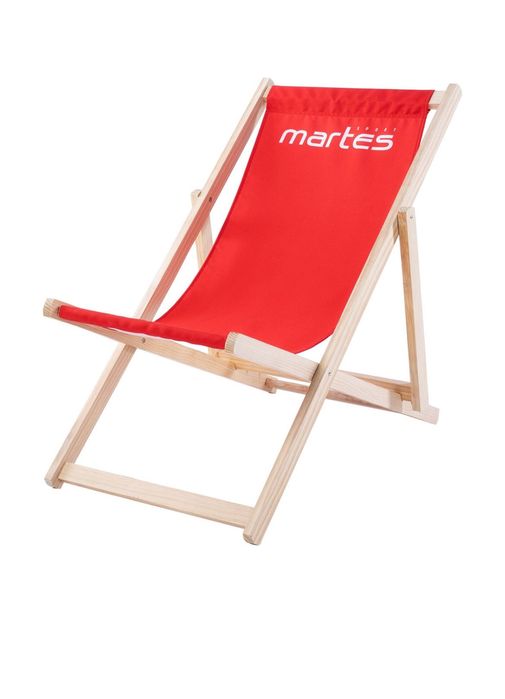 Leżak składany czerwony