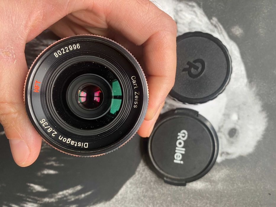 Об'єктив Carl Zeiss Planar 2.8 35mm HFT (Rollei QBM) made in germany