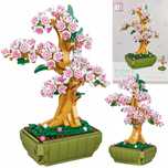 Klocki kwiaty wieczne bukiet kwiatów bonsai.
