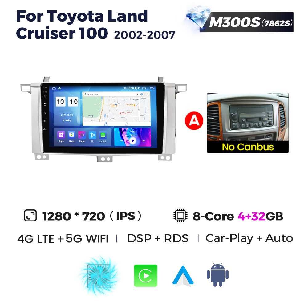 Магнітола Toyota Land cruiser 100 android GPS навігація Тойота