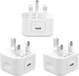 Adapter wtyczka UK brytyjska z wyjściem USB C 3 szt