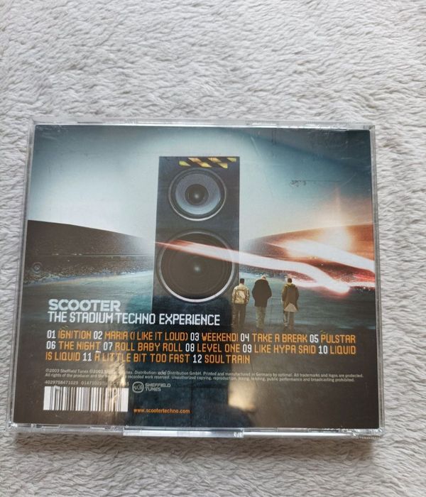 Scooter The Stadium TECHNO EXPERIENCE stan idealny jak nowy