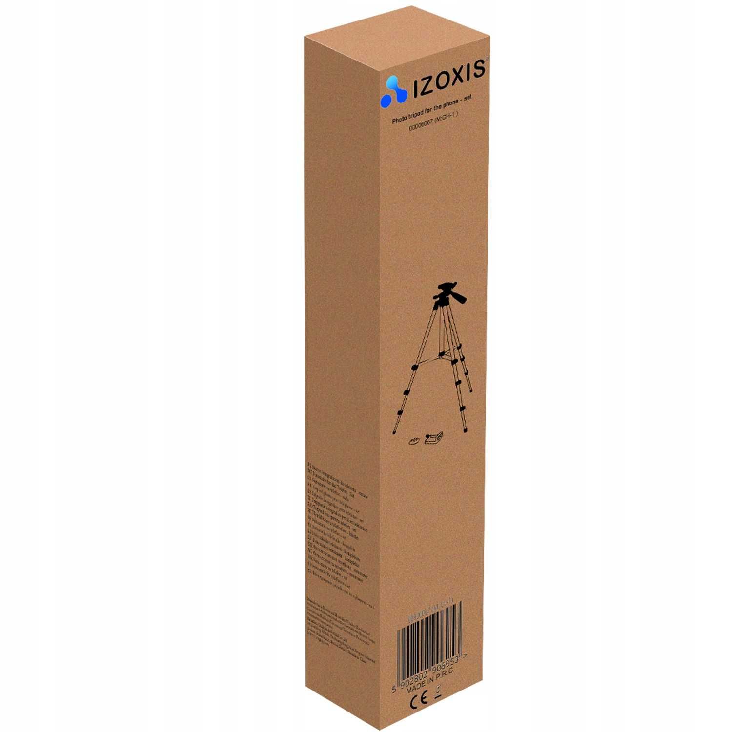 Statyw 133cm + Pilot Uchwyt na Telefon Kamerę Aparat Zestaw 4w1 Tripod