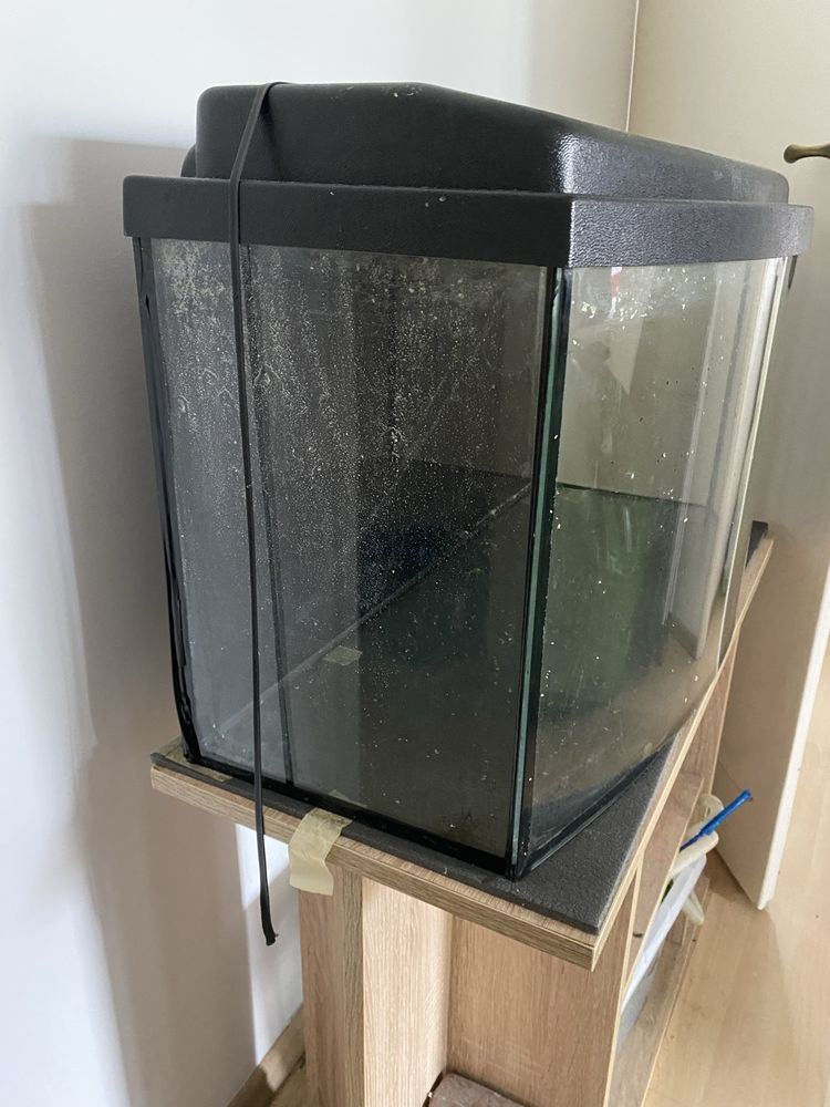 Akwarium 112l + sprzęt + szafka