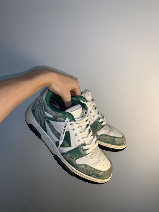 Off White Out Off Office Grean Faded