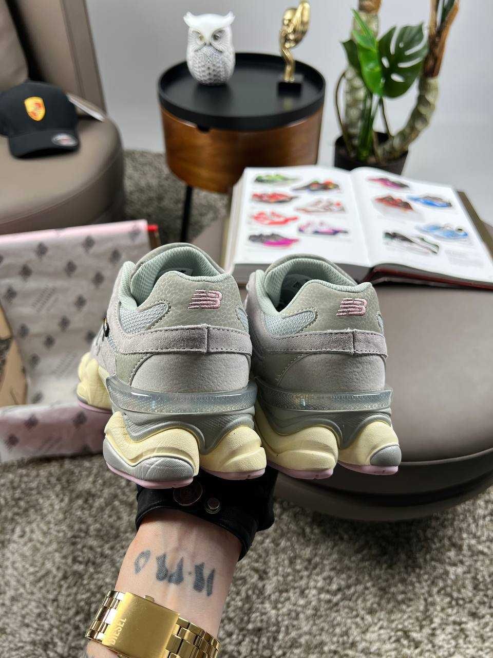 Жіночі кросівки нью беланс New Balance 9060 Light Grey Pink  [36-41]