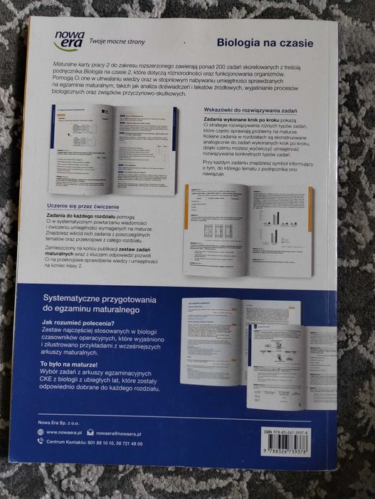 Biologia na czasie. Maturalne karty pracy 2 – zakres rozszerz