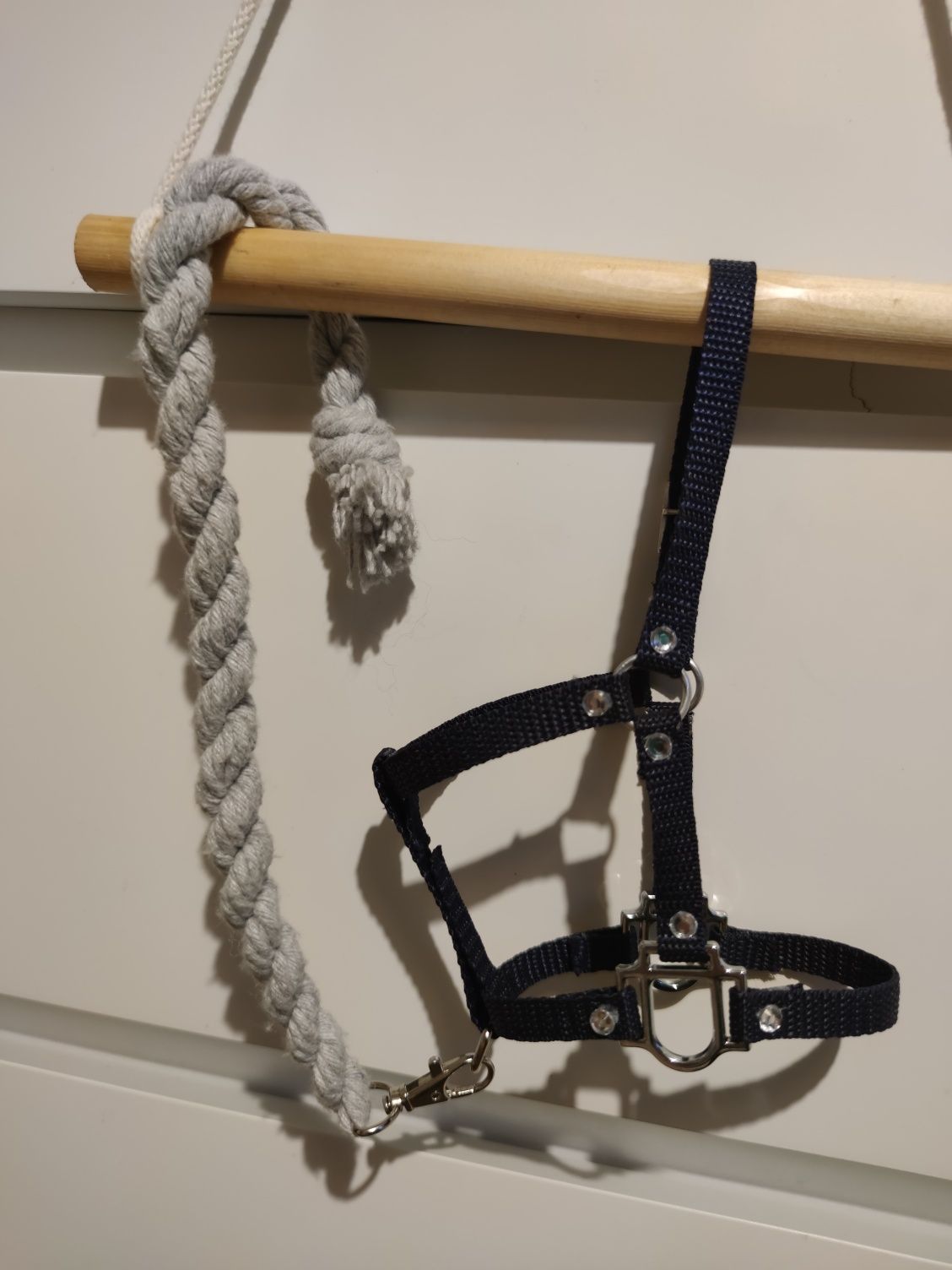 Kantar uwiąz dla Hobby horse A4 ciemny granat