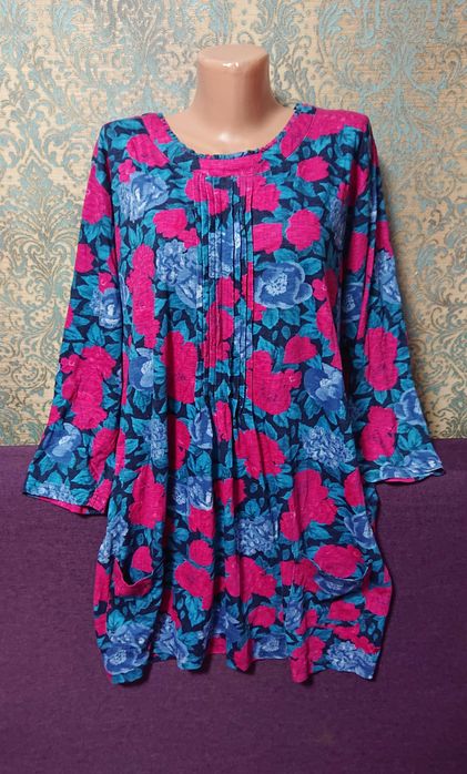 Красивое  платье хлопок большой размер батал 52