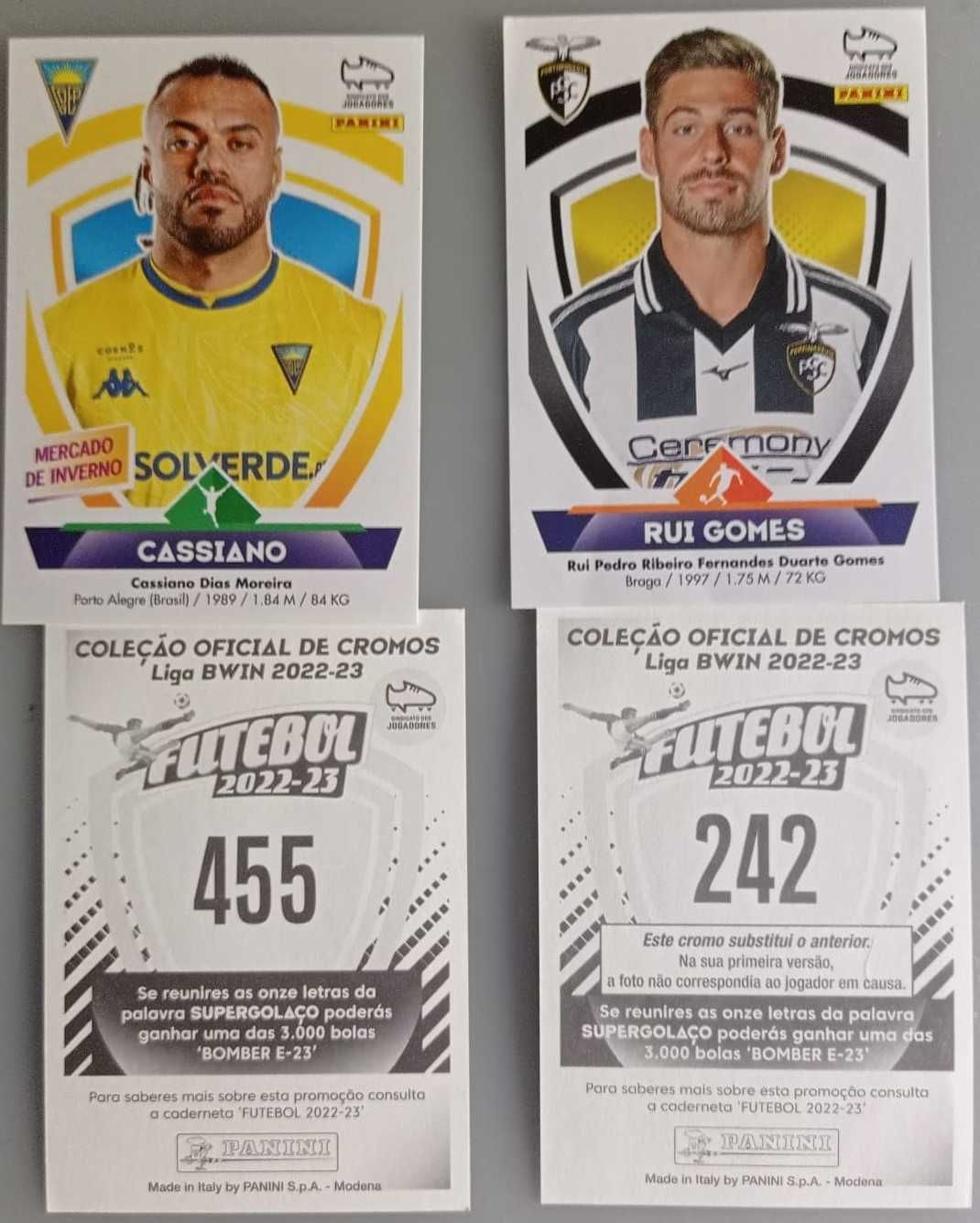 Liga BWIN 2022-23 Futebol Panini   e Mercado de Inverno / atualizações