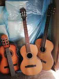 3 Guitarras em mau estado.. Só Decoração