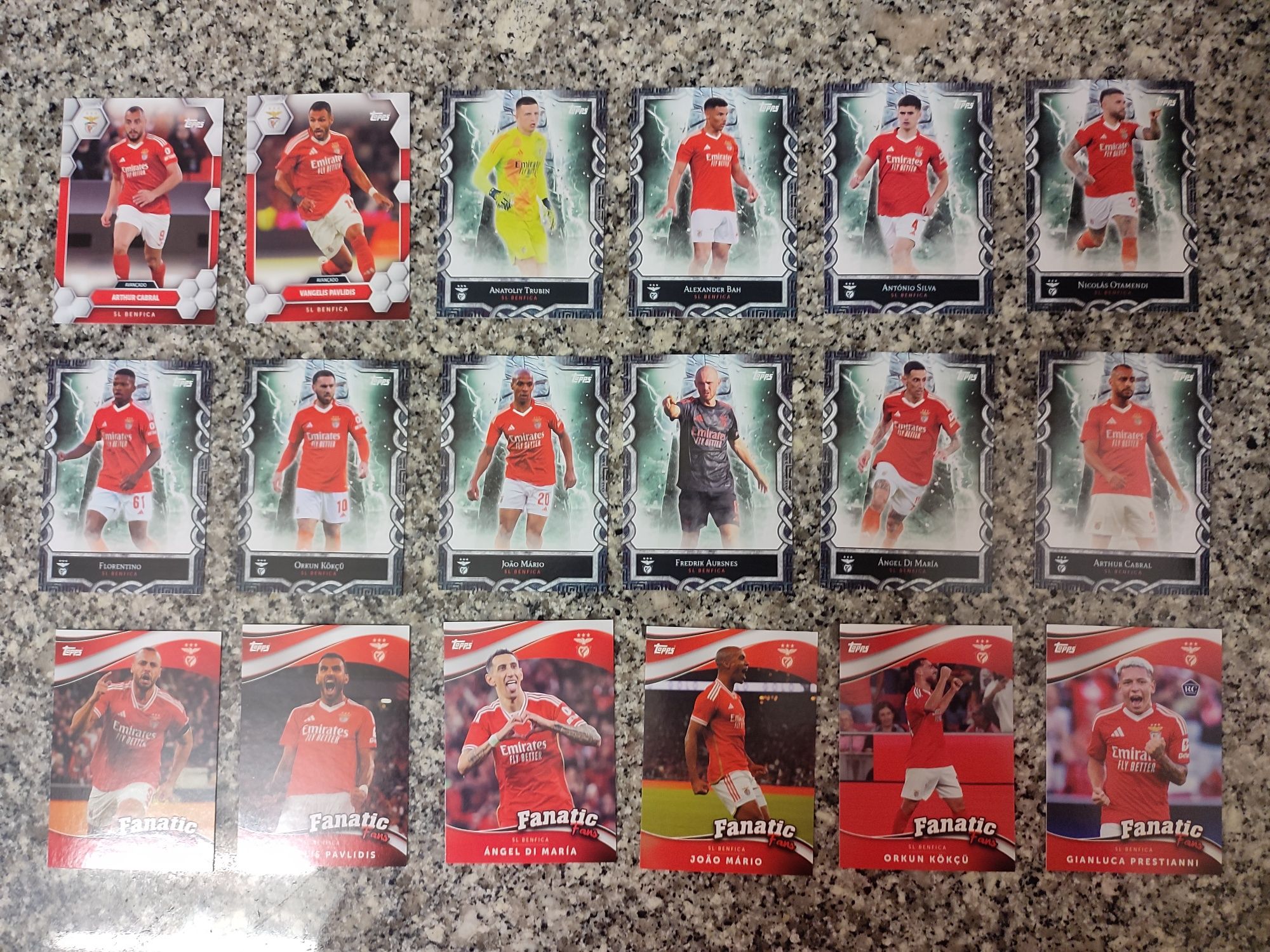 Coleção completa - Cartas Benfica Fan Set