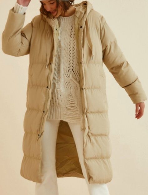 Куртка пуховик, довге.