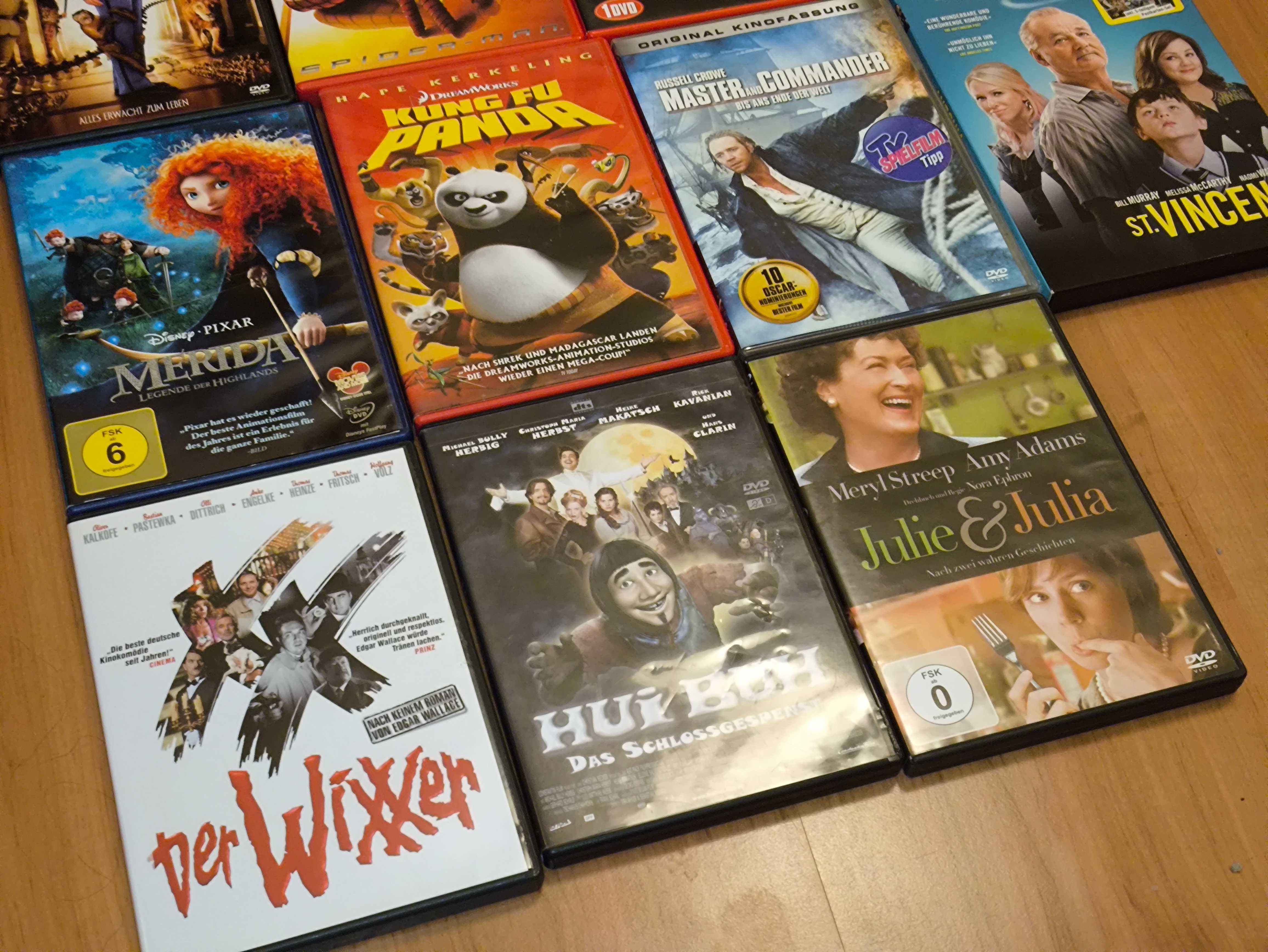Zestaw 11 Filmów DVD – Animacje, Komedie, Sci-Fi! wydania niemieckie